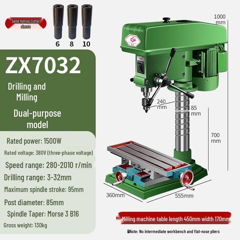 Shushang Industrial Grade Multi-functional Bench Drill Press High Power Household Drill Tap Combo