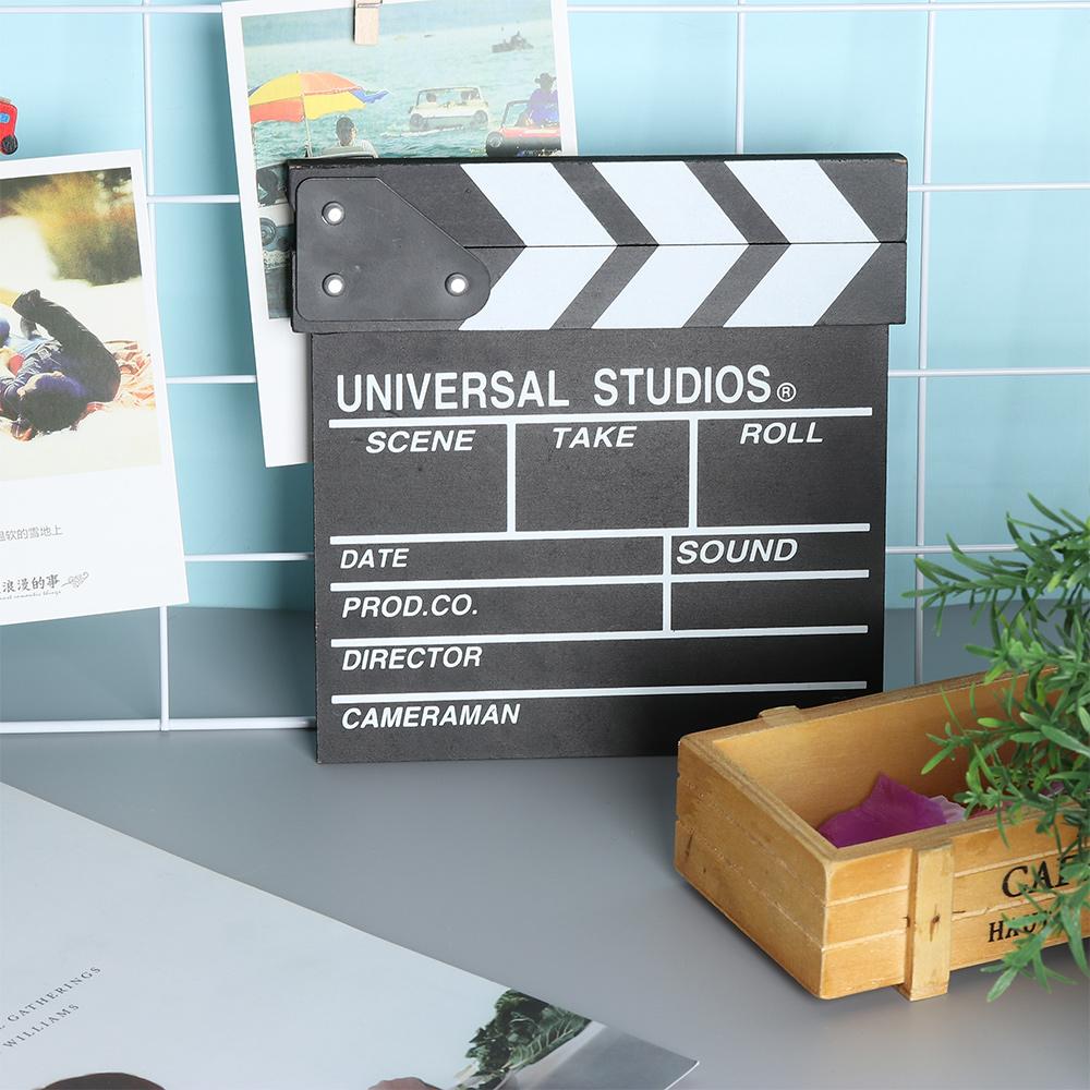 Photo Accessories Wooden Shooting Props TV Film Movie Clapper Board Slate Director Video Clapboard