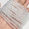 6MM Faceted Round Spacer Gem Stone Beads Loose Crystal Quartz Jaspers Bead For Beadwork Jewelry Making Women Bracelet Necklace