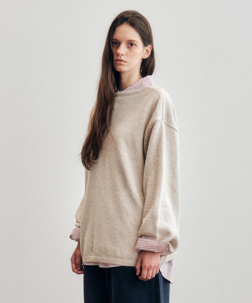 CITTA Reversible Back String Knit_Ctk237(Grey)