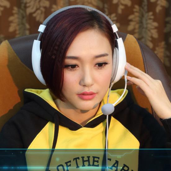 Salar-A566N Wired Headphone Sensitive Microphone ABS High Fidelity Headset for Office Meeting