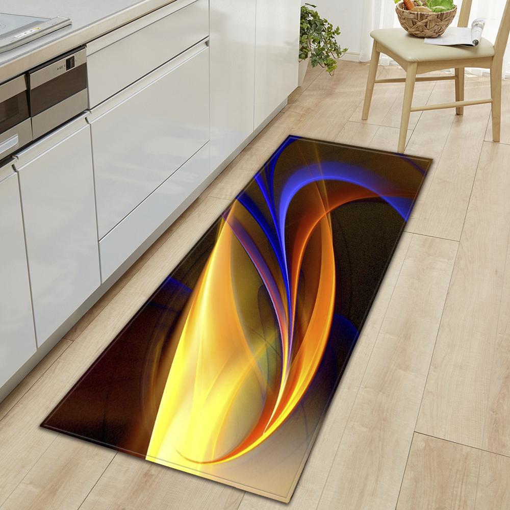 Kitchen Mat Entry Door Mat Living Room Bedroom Floor Carpet Corridor Bathroom Door Non-slip Floor Mat