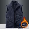 Men's Double-Sided Fleece Vest for Outdoor Autumn and Winter Sports