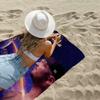 Tapis de plage imprimé L-LOL de l'album musical Rapper JuL, serviette douce absorbante pour l'alpinisme, le yoga, la plage, la course à pied, les abdominaux