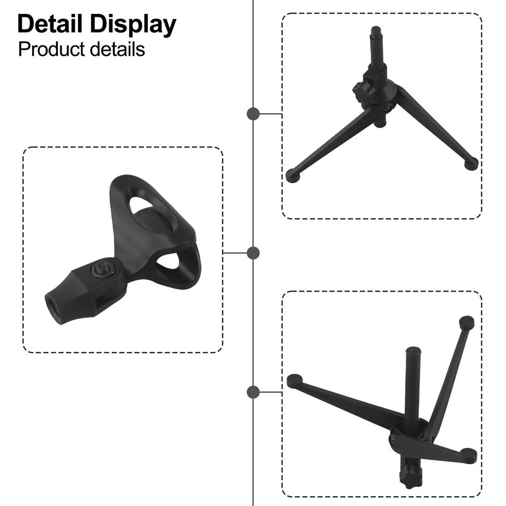 Non-Slip Feet For Live Streaming Recording Universal Adjustable Microphone Stand Portable For Live Streaming Recording Karaoke