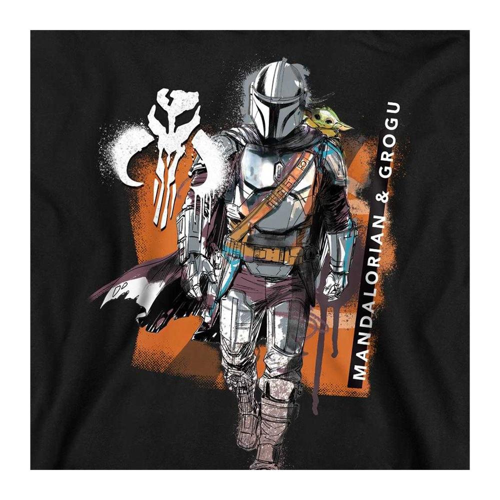 The Mandalorian & Grogu Unisex Adult Pair Graffiti Spray Sweatshirt