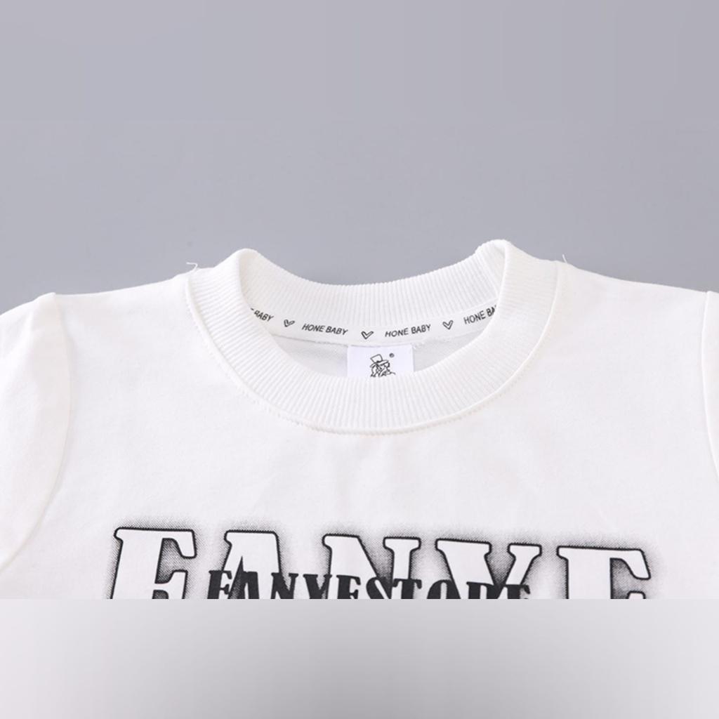 Kids Casual Long-Sleeve Set, Comfortable Daily Wear Outfits