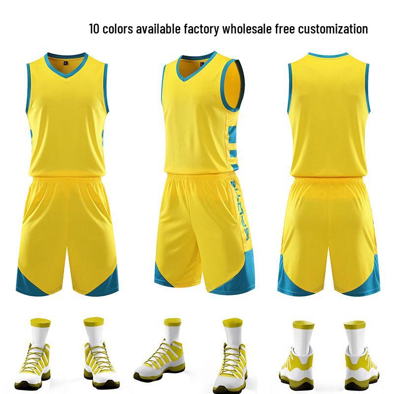 Conjunto de Uniforme de Baloncesto de Secado Rápido con Impresión Personalizada para Hombres y Mujeres