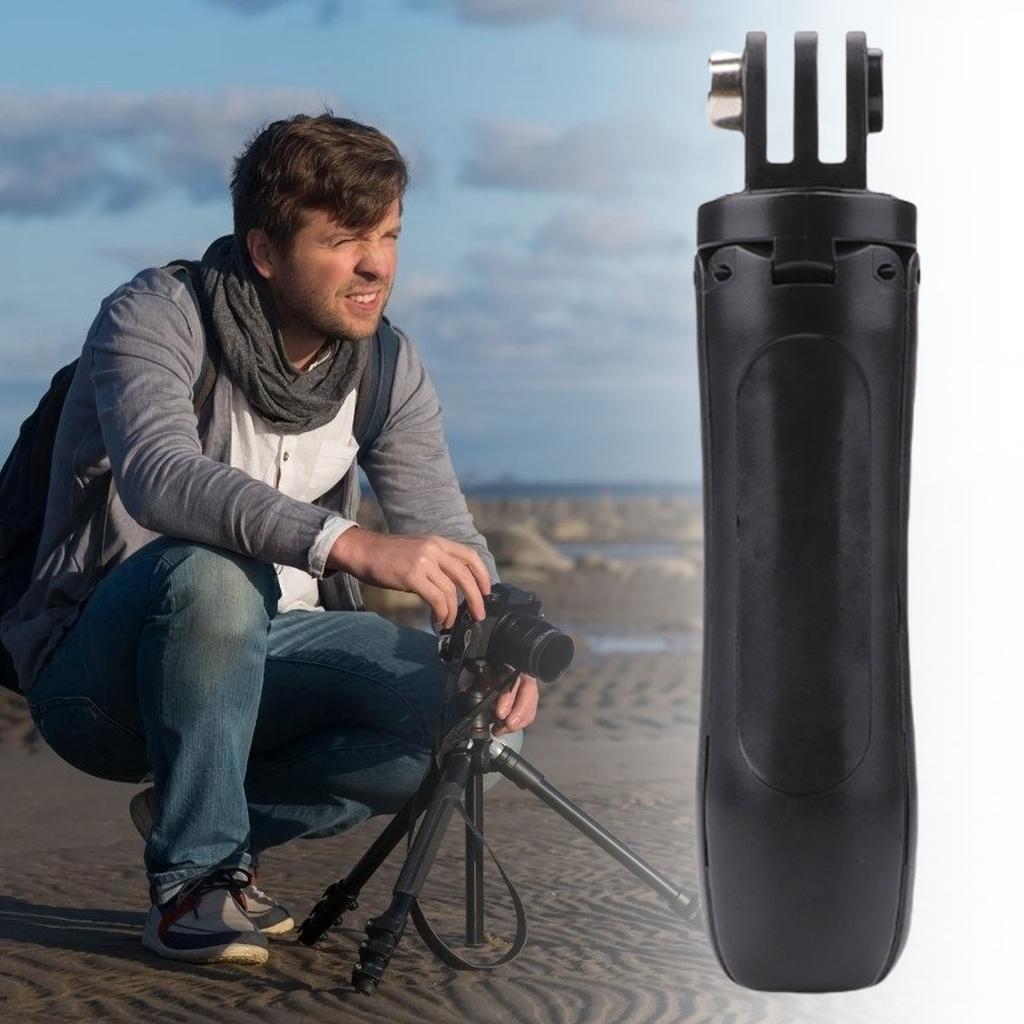 Extendable Rotating Camera Mount Tripod Anti Shake Rubber Feet Compatible for Sports Cameras and DSLR Accessories