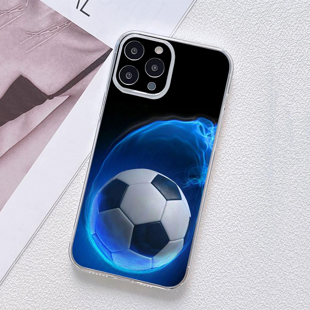 Soccer Football Love Phone Cover Casing for Motorola Moto G13 G14 G53 G54 G62 G72 G82 G84 E13 E20 G42 G32 G23 G22 Soft TPU Case