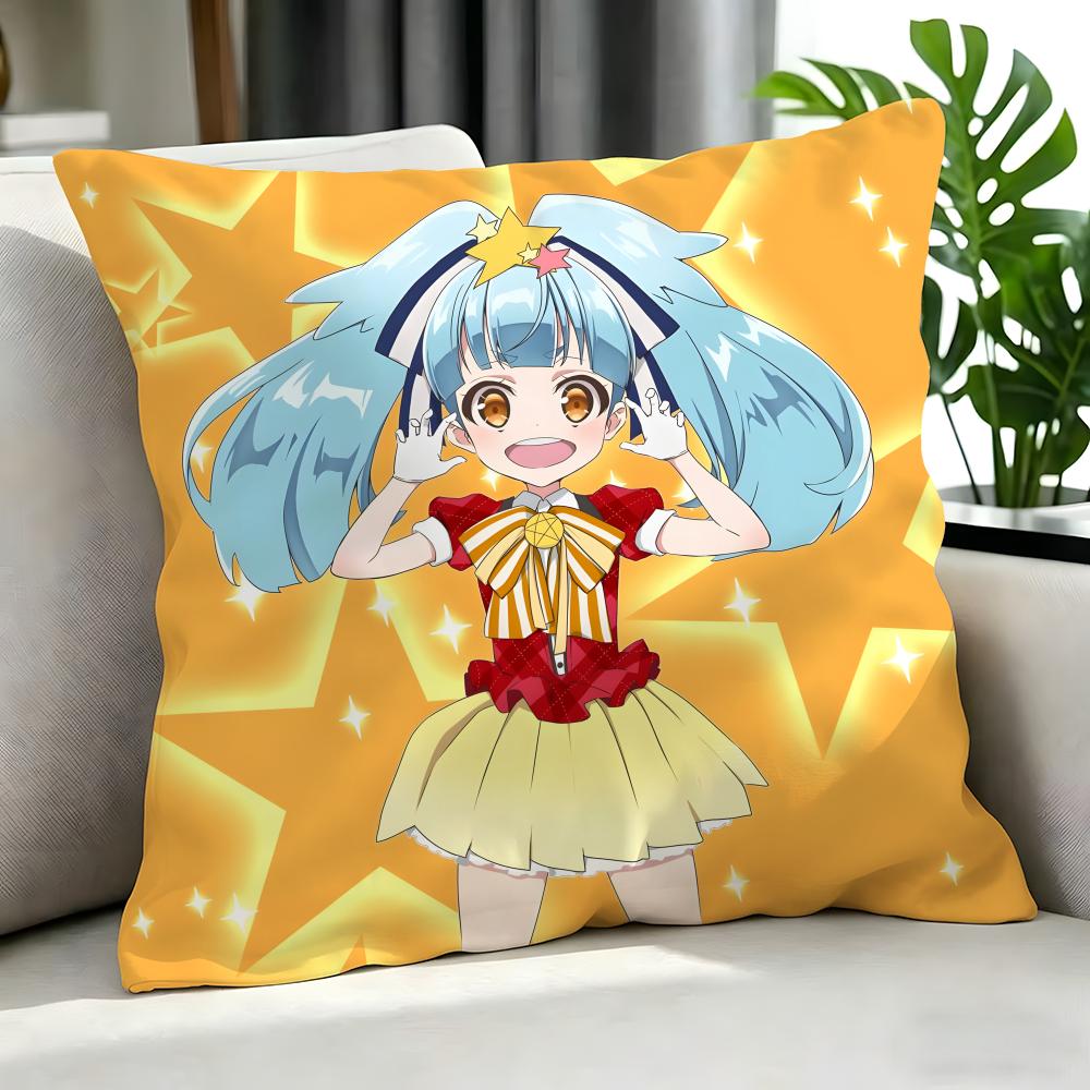 anime Zombie Land Saga Cushion Cover Cushion Cover Set Pcs x x x Pillowcase Decorative Sofa Home Decor