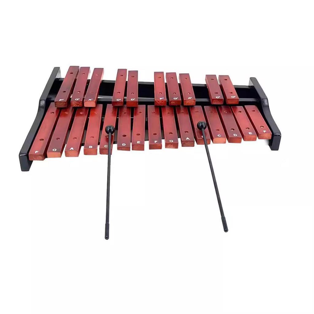 Rosewood 25-Note Xylophone for Kids - Orff Teaching Aid and Musical Instrument