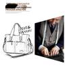 Britische Stil Leinwand Umhängetasche - Unisex Große Kapazität Crossbody Reißverschlusstasche für Kurze Reisen