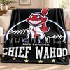 Cleveland Guardians blanket Flannel Blanket Soft Cozy Plush Throw for Sofa Bed Lightweight Home Decoration Outdoor camping