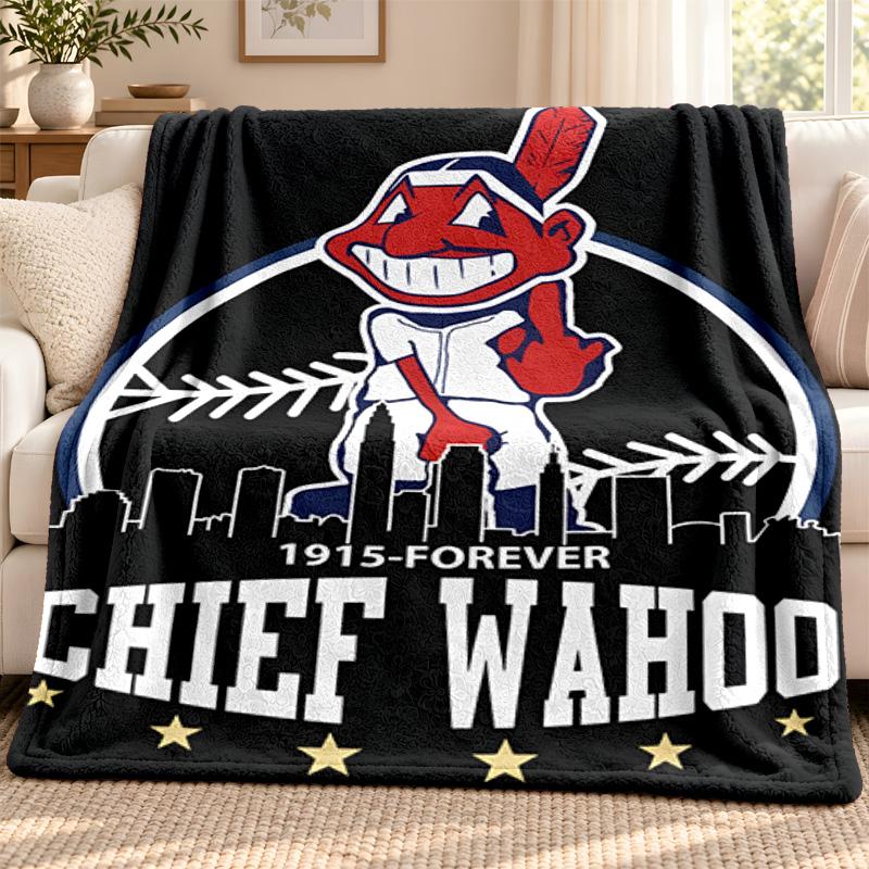 Cleveland Guardians blanket Flannel Blanket Soft Cozy Plush Throw for Sofa Bed Lightweight Home Decoration Outdoor camping
