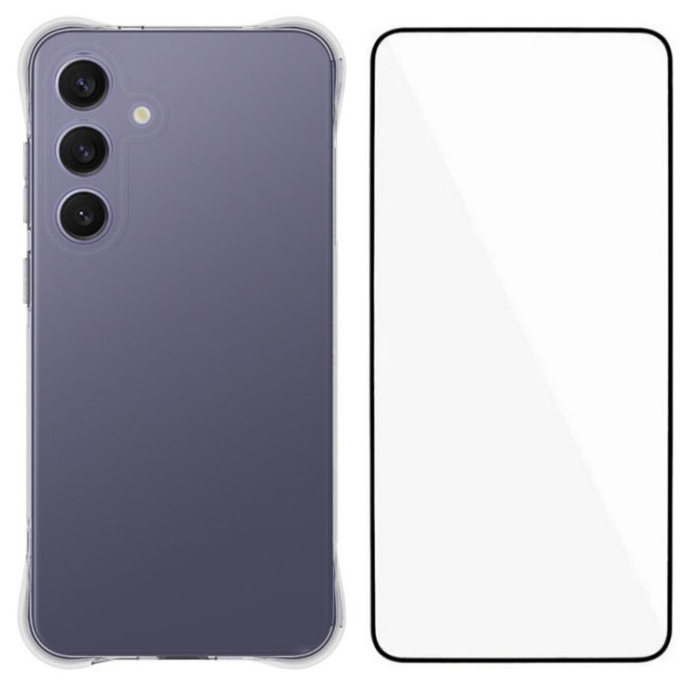 

Чохол WANLONFENG серії WL для Samsung Galaxy S25+ з ТПУ 2,0 мм Чохол для телефону з плівкою із загартованого скла Style A