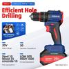 NANWEI 50 Nm 20V Electric Screwdriver with Impact Function, Brushless Motor