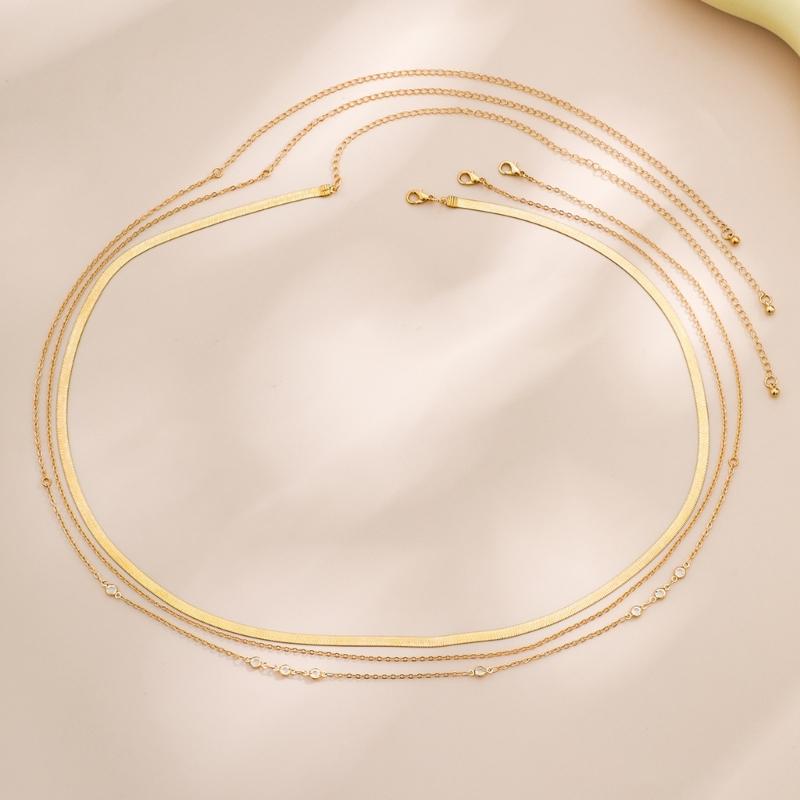 Versatile Multi Layer Snake Chain Waist Belt Stylish Women's Belly Chain Body Jewelry for Casual and Formal Attire