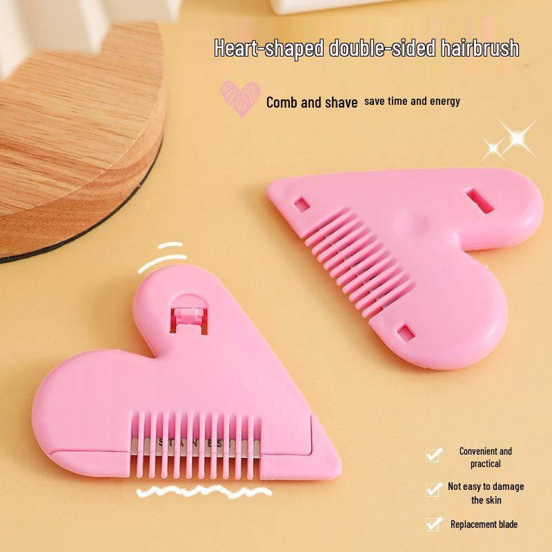Heart-Shaped Thinning Comb for Girls & Kids - Bang Trimmer Scissors