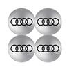 2026 4pcs 56/65mm Car-Wheel Center Hub Stickers 60/68mm Wheel Center Hub Caps For Audi S RS A3 A4 A1 A2 Auto Decoration Accessories