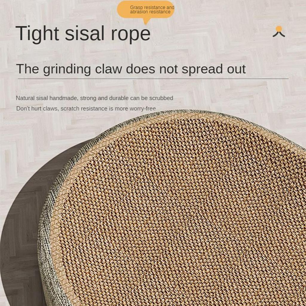 New 2in1 Cat Scratching Board Protect Furniture Grinding Claw Toys Oval Sisal Weaving Wear-resistant Cat Nest Cat Accessories