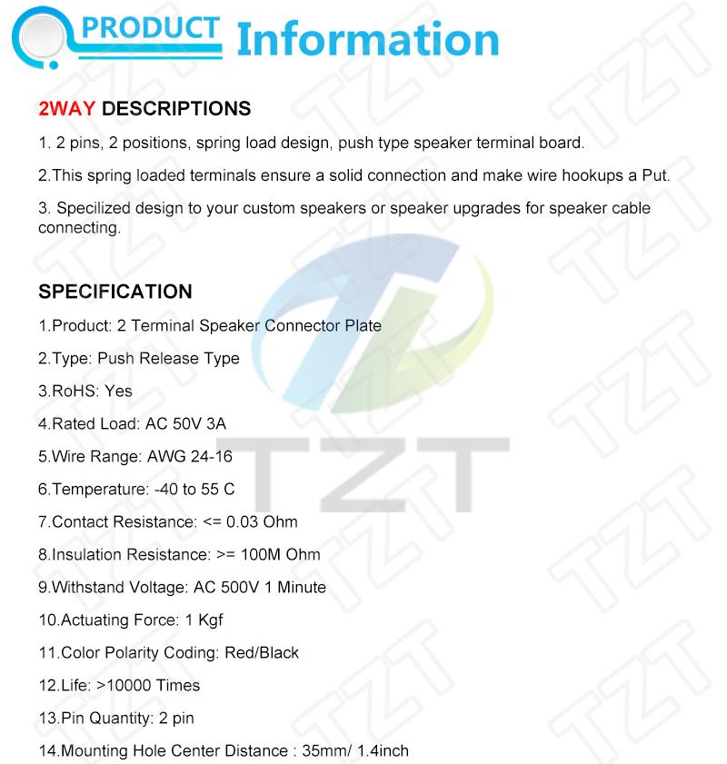 2 4 6 Way Positions Connector Terminal Module Push In Jack Spring Load Audio Speaker Terminals Breadboard Amplifier Test Clip