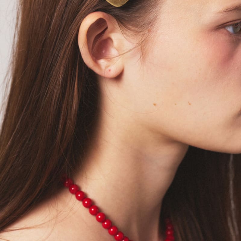 Mehr Jude Rote Kugel Halskette