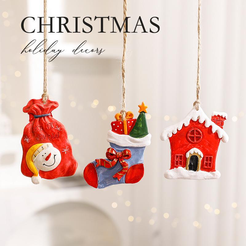 Cross-border Christmas Reindeer Ornaments: Cartoon Tree Decorations & Holiday Accessories