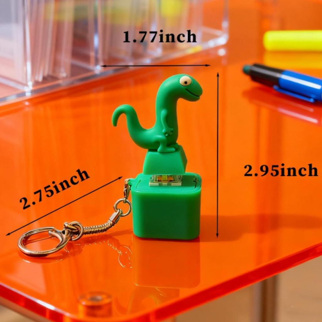 Rechargeable Frog&Lizard Keyboard Fidget Clicker Keychain Button Toy With Light & Sound For Anxiety Stress Relief Relief Toy
