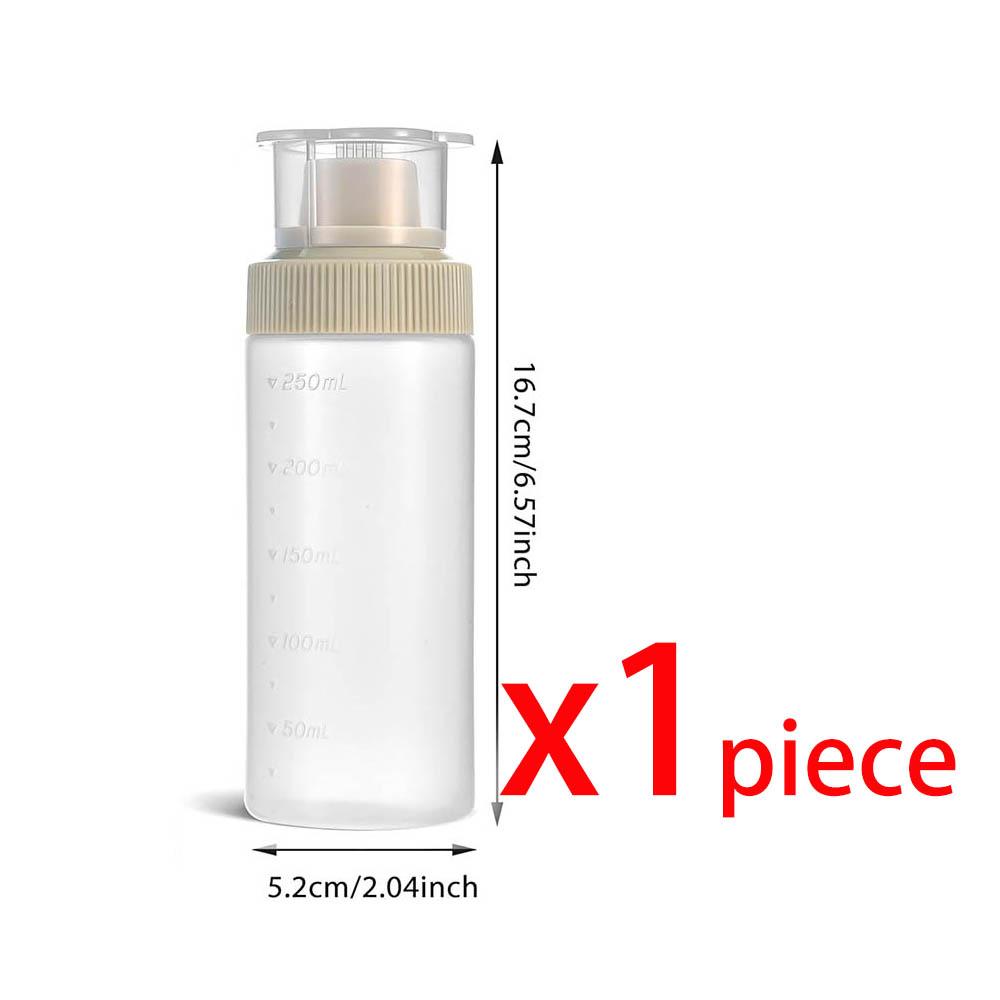 

Cake Syrup Dispenser, 250ml Graduated Simple Plastic Syrup Squeeze Bottles for Soaking Honey Baking Bbq Salad Dressing Storage