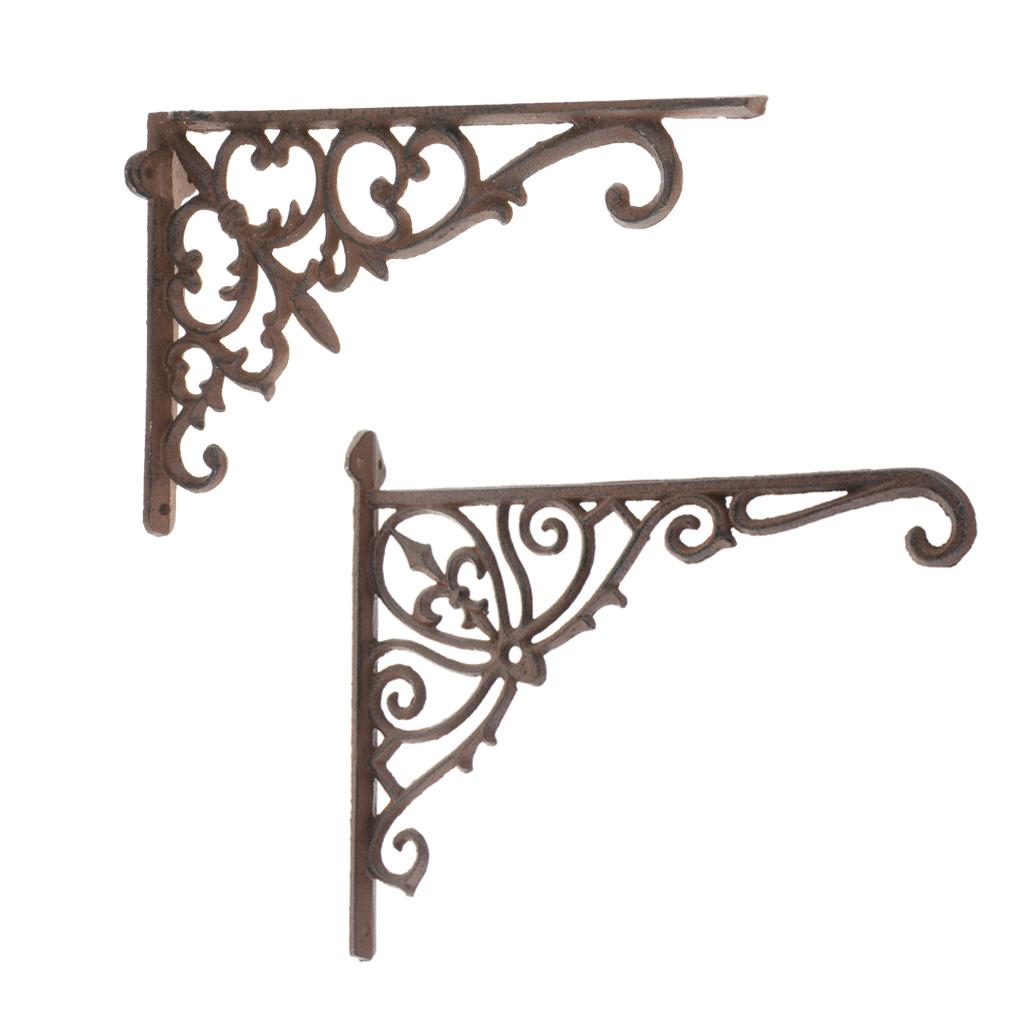 Wall Mounted Cast Iron Right Angle Hook Courtyard Hanging Plant Hanger Home Wall Decoration Hangers Key Holder Wall