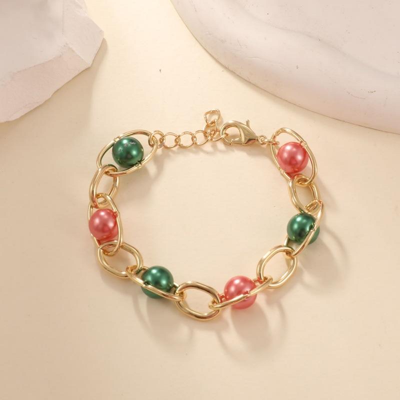 European and American jewelry fashion versatile INS wind crystal gold winding retro simple bracelet spot
