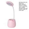 LED Desk Lamp with Pen Holder Small Dimmable Rechargeable Table Lamp with Flexible Gooseneck for Home Office Bedroom Desktop Nightstand