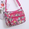 1 Pezzo Borsa a Spalla da Donna con Stampa Floreale Oxford Diagonal Piccola Quadrata Borsa a Mano Multifunzionale Casual da Viaggio Borsa a Tracolla