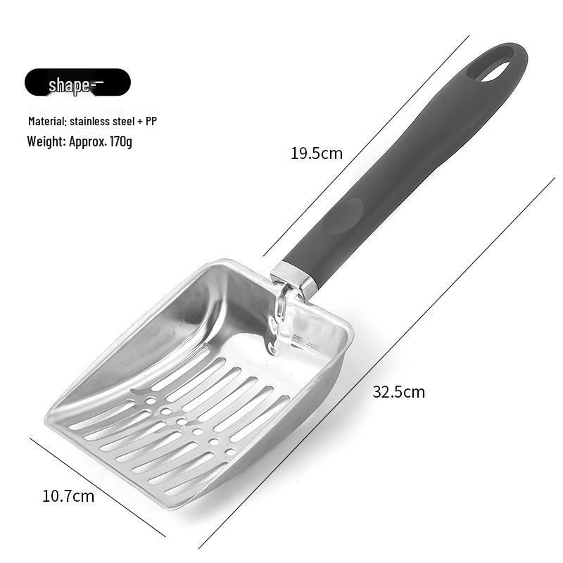 

Extended Handle Stainless Steel Cat Litter Scoop 32.5 x 10.7 cm