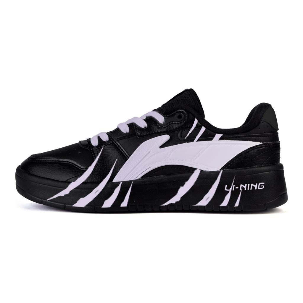 Li Ning Slip Resistant Cushioning Abrasion Resistant Low top Skateboard Shoes Men's Dark Light Purple AGCU515-5(Team746-)