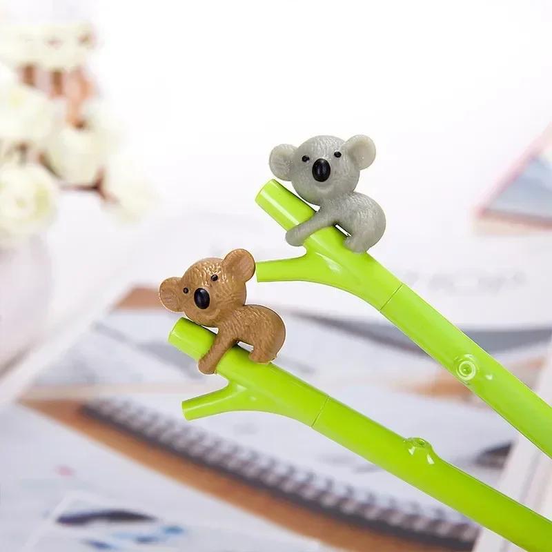 3pcs Cute Koala Gel Ink Pen Business 0.5mm Good Office Supply Accessories Pens for Writing Gift Stationery Kids School Supplies