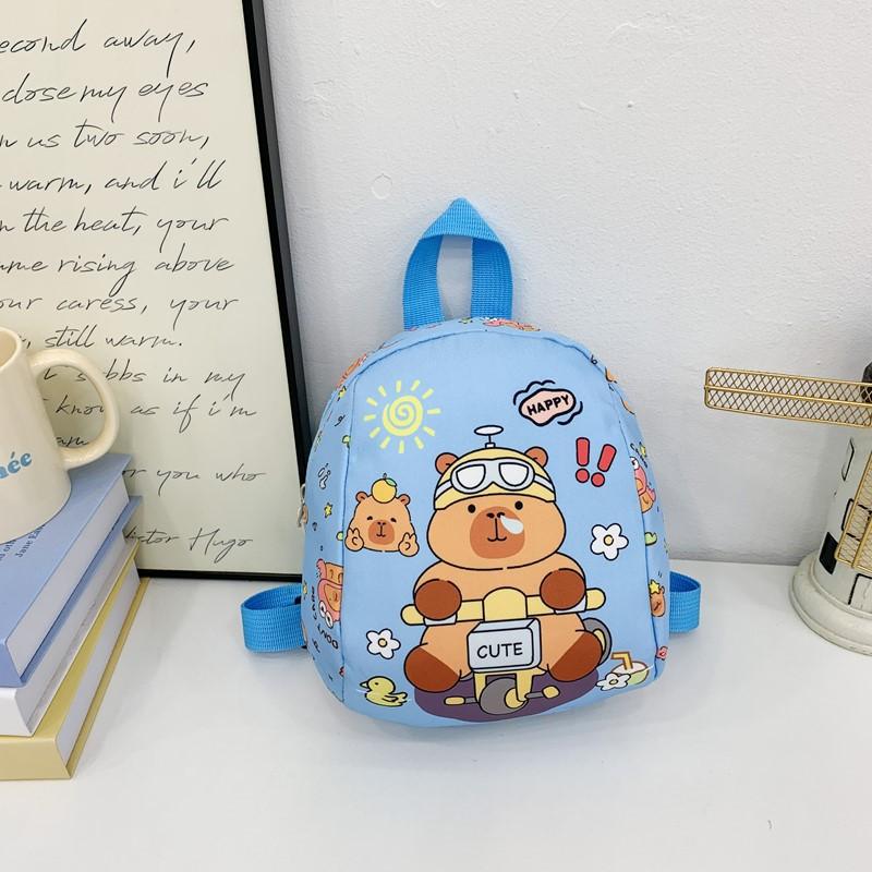 School bag new love cartoon children's bag kapibara lightweight backpack snack bag