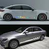 Car Body Side Skirt Stickers Sports Racing Striped Grid Pattern Vinyl Decals Auto Body Styling Decoration Stickers Accessories