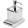 Sapho Flori Liquid Soap Dispenser Chrome Glass RF019