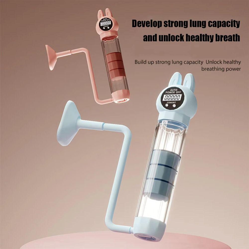 Adjustable Resistance Lung Capacity Expander Ergonomic Design Breathing Training Device  Running