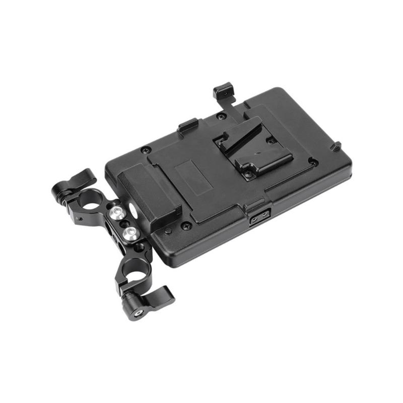 Aluminum Alloy 15MM Pipe Clamp With Battery Backboard Plate For V Mount Battery Plate In Photography And Videography