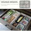8 Piece Drawer Storage Box Set Felt Desktop Organizer One Piece Molded Organization Kit Snack Container System