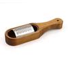 1PC Stainless Steel Cheese Grater with Removable Acacia Wood Collector Cheese Grater With Box Cheese Tools Server