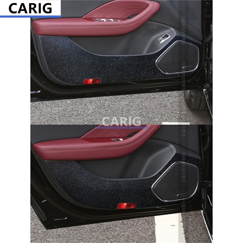 For HONGQI H5 Door Anti-kick Sticker Modified Carbon Fiber Pattern Interior Car Film Accessories Modification
