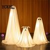 Glowing Fabric Ghost Ornaments Halloween Dog Decoration, Spooky Ornament with LED Lights And Easy Assembly Remote Control, Creepy Ghostly Prop