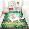 Cartoon Cute Unicorn Print Carpet Living Room Bedroom Bedside Sofa Floor Mat Modern Home Decor Kids Room Area Rug Luxury Gift