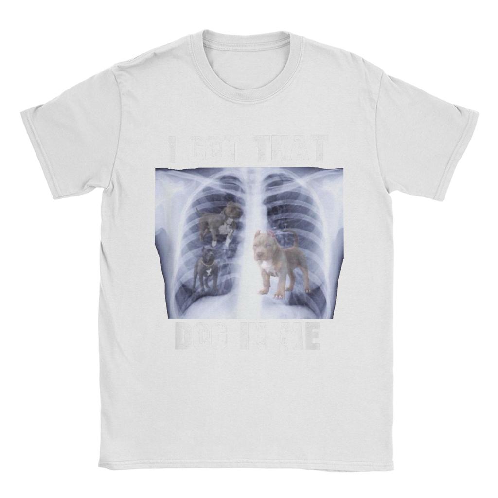 Ich habe diesen Hund in mir Röntgen Meme T-Shirts für Männer Baumwolle Humorvolle T-Shirts O-Ausschnitt T-Shirts Kurzarm Kleidung Übergröße