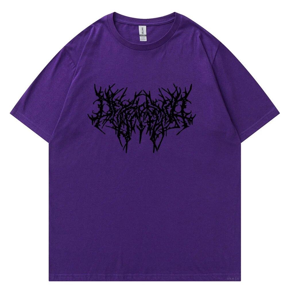 

Готическая темная футболка унисекс WoUnisex Футболка большого размера Панк черная одежда с графикой Harajuku Уличная женская футболка Хип-хоп с коротким рукавом M