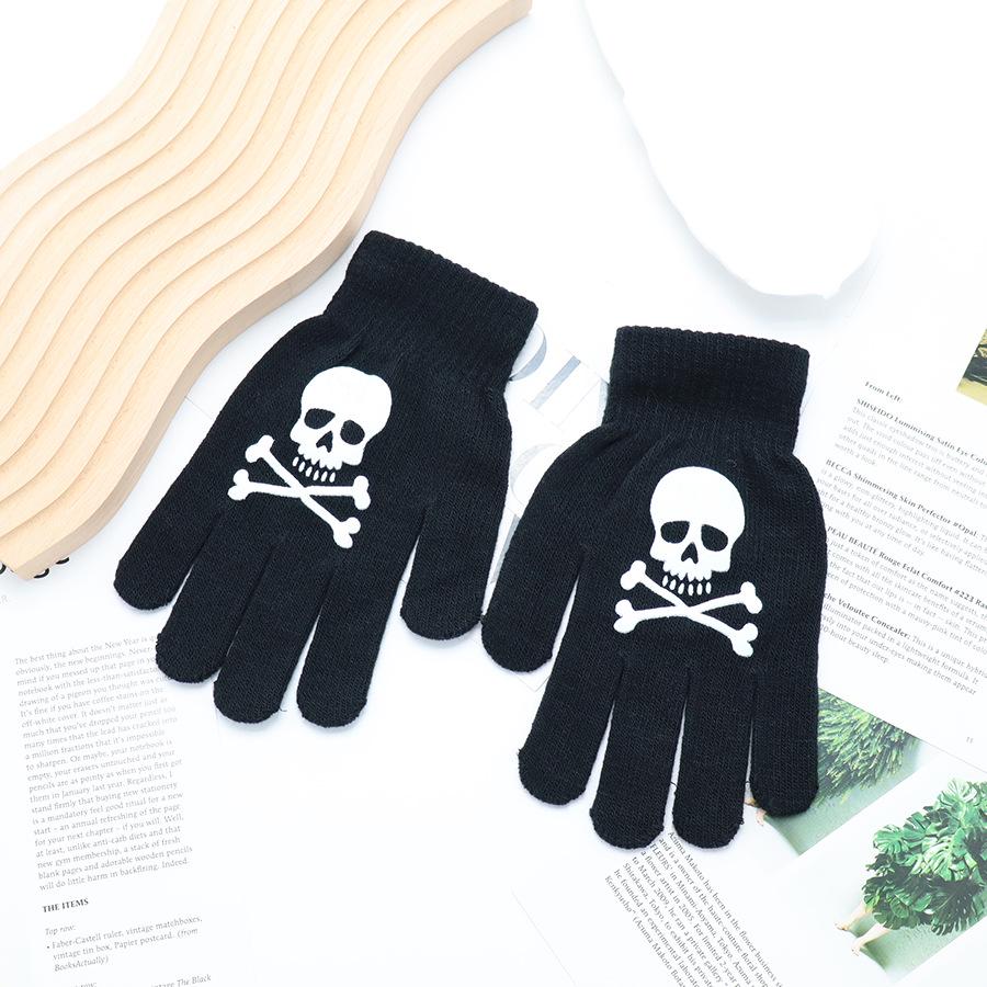 Unisex Pekskärms Halvfingerhandskar - Tunn Modell för Höst- och Vintersporter, Utomhusaktiviteter och Halloween